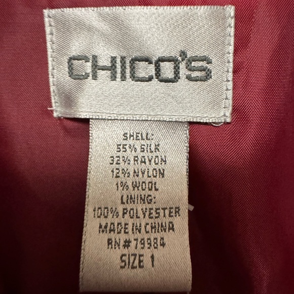 Chico's Cutie Antoinette Blazer size 1 (medium/8) - Picture 3 of 7